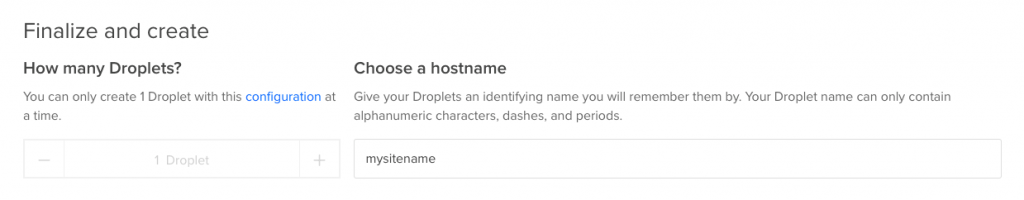 Enter hostname