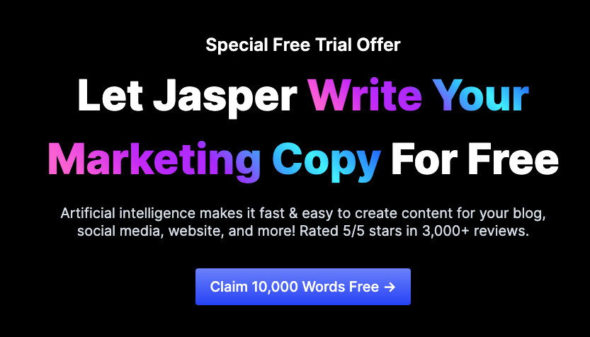 Claim 10,000 Words Free