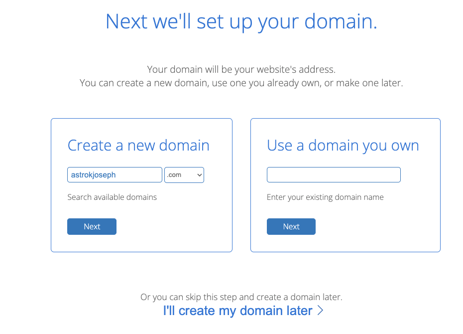 Register a domain name